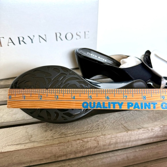 NEW Taryn Rose TR-MEGAN Black Patent Leather Women's Wedge Slip On Shoes 8 1/2 M - Picture 7 of 16